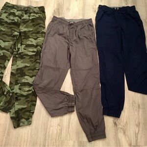 Like new.  Bundle of Carter’s  Green, Gray, and Navy Kids casual pants.